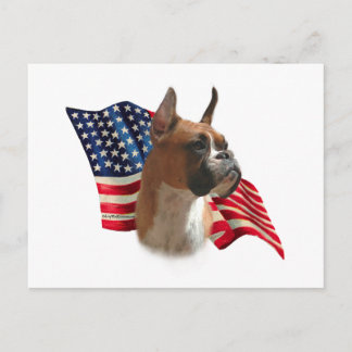 Boxer Flag Postcard