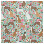 Boxer florals fabric print