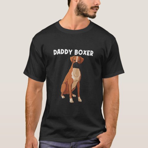 Boxer For Men Boys Boxer Dog Breed Pet  T_Shirt
