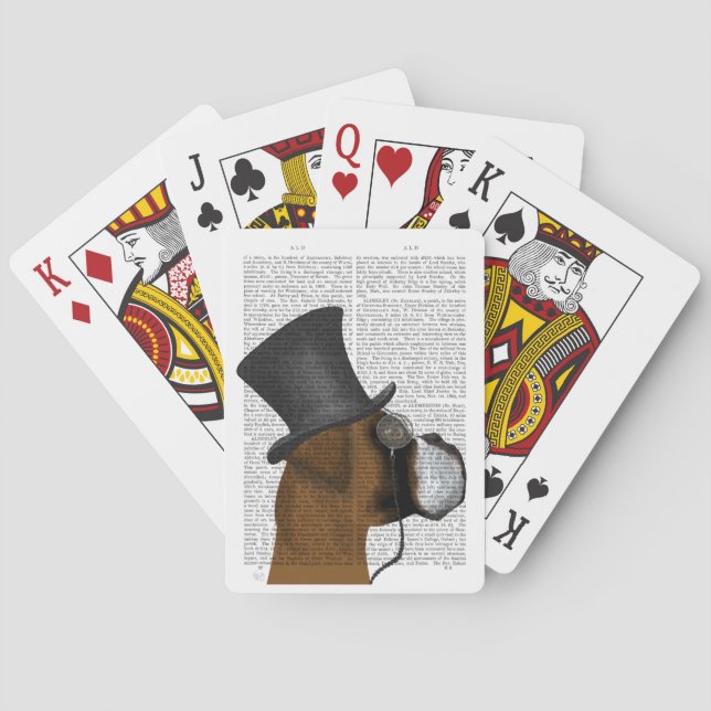 Boxer, Formal Hound and Hat Poker Cards (Back)