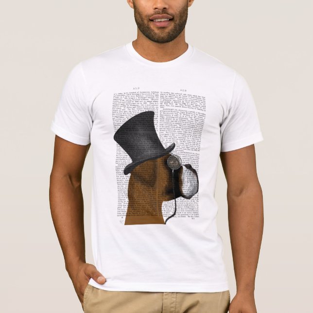 Boxer, Formal Hound and Hat T-Shirt (Front)