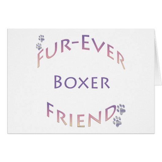 Boxer Furever Cards (Front Horizontal)
