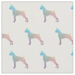 Boxer Geometric Pattern Silhouette Pastel Fabric
