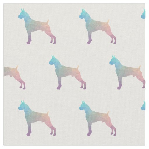 Boxer Geometric Pattern Silhouette Pastel Fabric