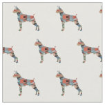 Boxer Geometric Pattern Silhouette Plaid Fabric