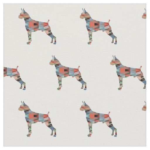 Boxer Geometric Pattern Silhouette Plaid Fabric