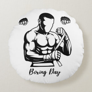 BOXER GIFT FOR MEN ROUND PILLOW