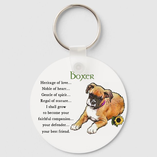Boxer Gifts Keychain (Front)