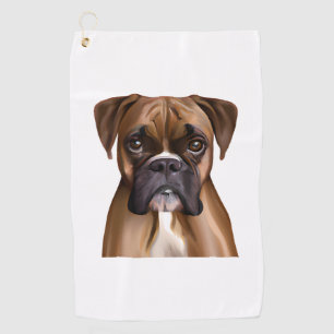 Boxer Golf Towel