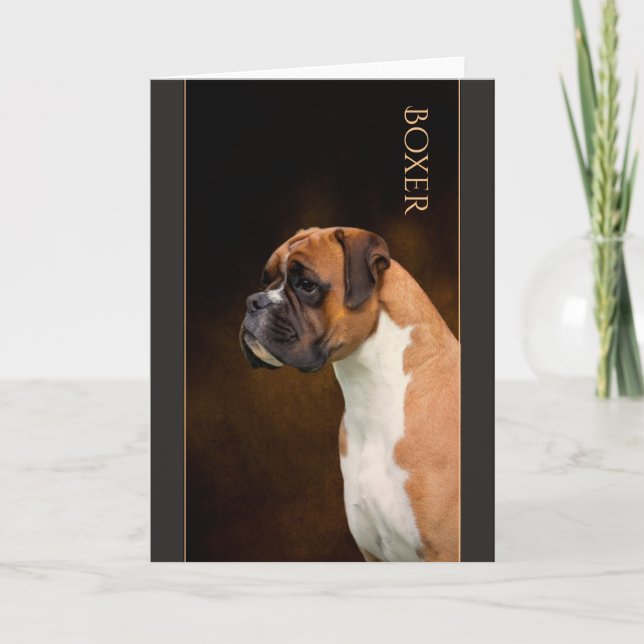 Boxer Greeting Card (Front)