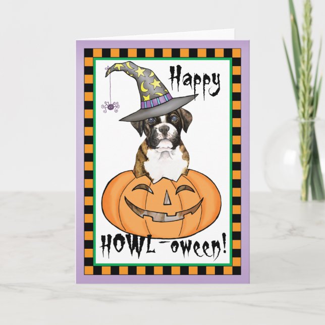 Boxer Halloween Card (Front)