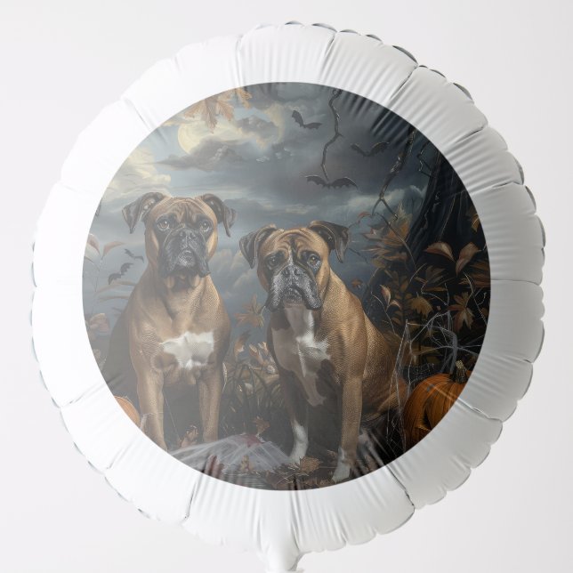 Boxer Halloween Night Doggy Delight Balloon (Front)