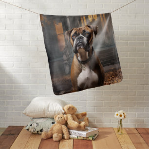 Boxer Halloween Scary Baby Blanket