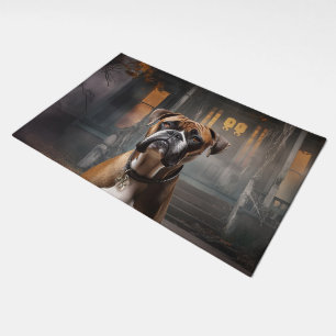 Boxer Halloween Scary Doormat