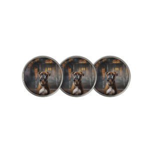 Boxer Halloween Scary Golf Ball Marker