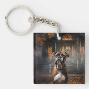 Boxer Halloween Scary Keychain