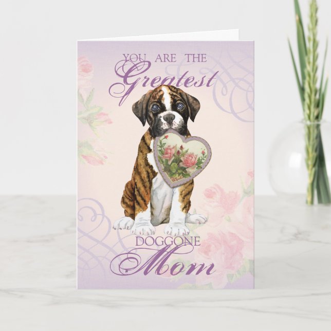 Boxer Heart Mom Card (Front)
