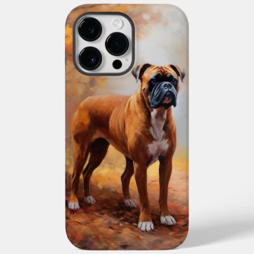 Boxer in Autumn Leaves Fall Inspire  Case_Mate iPhone 14 Pro Max Case