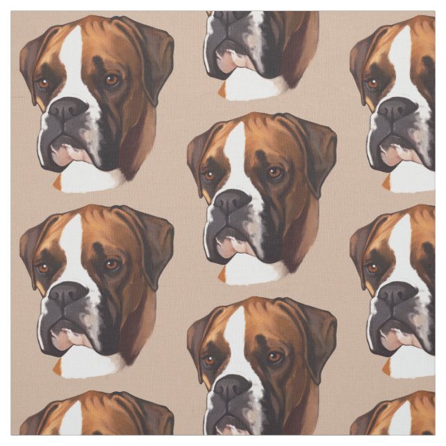 Boxer in Portrait Fabric (Swatch)