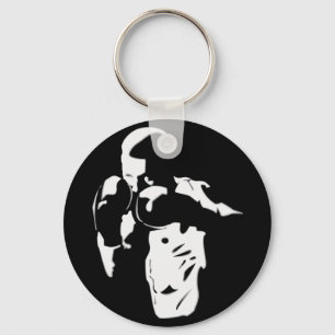 Boxer In The Shadows Keychain