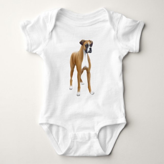 Boxer Infant Baby Bodysuit (Front)