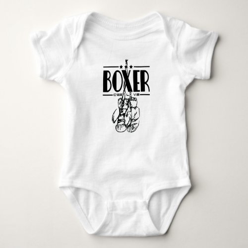 Boxer Is Life Boxing Gloves Baby Bodysuit