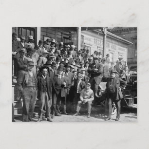Boxer Jack Johnson and Trainers, early 1900s Postcard