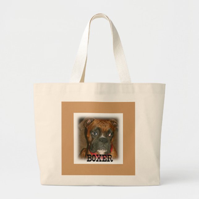 Boxer Large Tote Bag (Front)