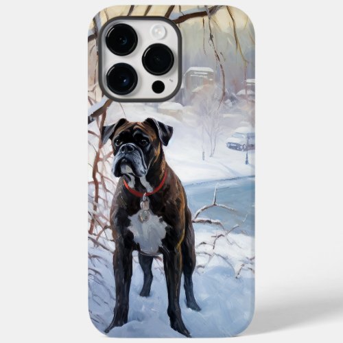 Boxer Let It Snow Christmas Case_Mate iPhone 14 Pro Max Case