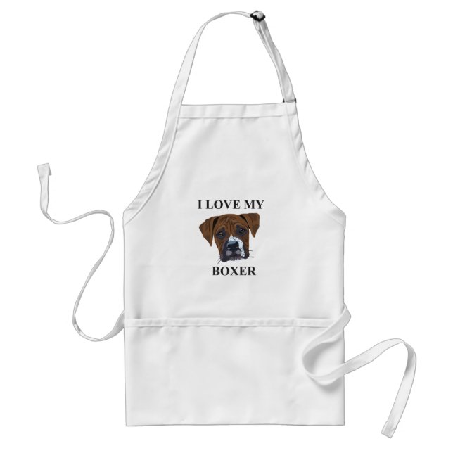 Boxer Love Adult Apron (Front)