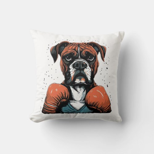 Boxer Love Apparel Canine_Inspired Throw Pillow