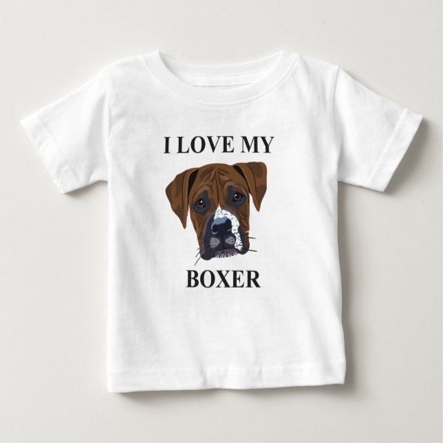 Boxer Love Baby T-Shirt (Front)