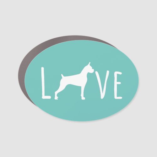 Boxer _ Love Dog Mom Dad Pet Cute Car Magnet