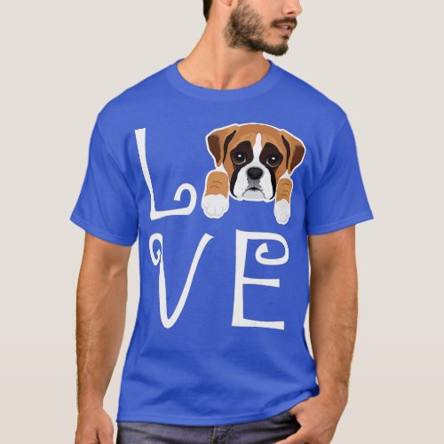 Boxer Love Dog Owner Boxer Puppy  T_Shirt