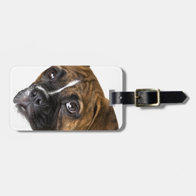 Boxer Love Luggage Tag (Front Horizontal)