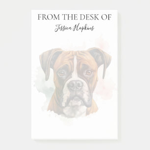 Boxer Lover Monogrammed Dog Post-it Notes