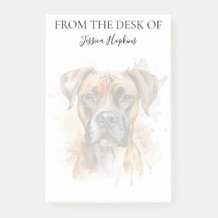 Boxer Lover Monogrammed Dog Post-it Notes