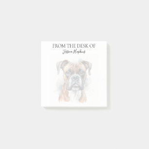 Boxer Lover Monogrammed Dog Post-it Notes