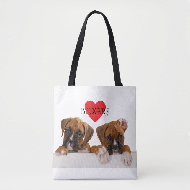 Boxer Lover Tote Bag (Front)