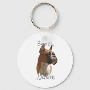 Boxer Mom 2 Keychain
