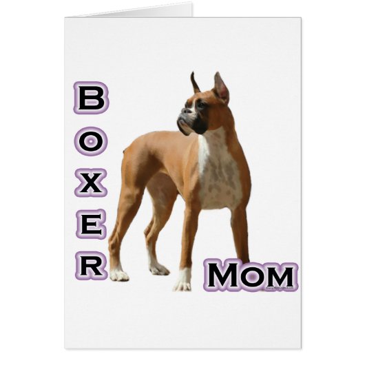 Boxer Mom 4 Cards (Front)