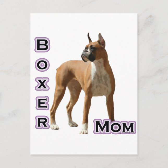Boxer Mom 4 Postcard (Front)