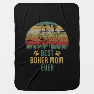 Boxer mom baby blanket