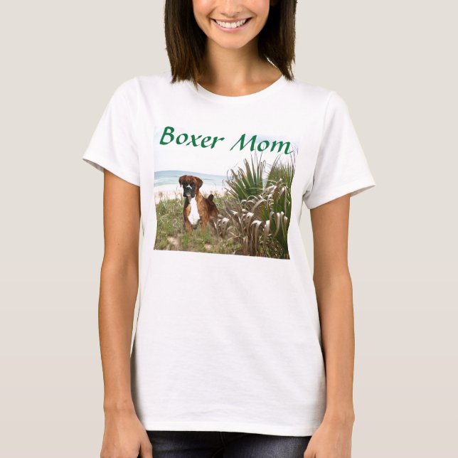 Boxer Mom Beachgrass T-Shirt (Front)