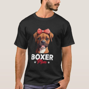 Boxer Mom Boxer Dog Mother s Day Long Sleeve T Shi T-Shirt