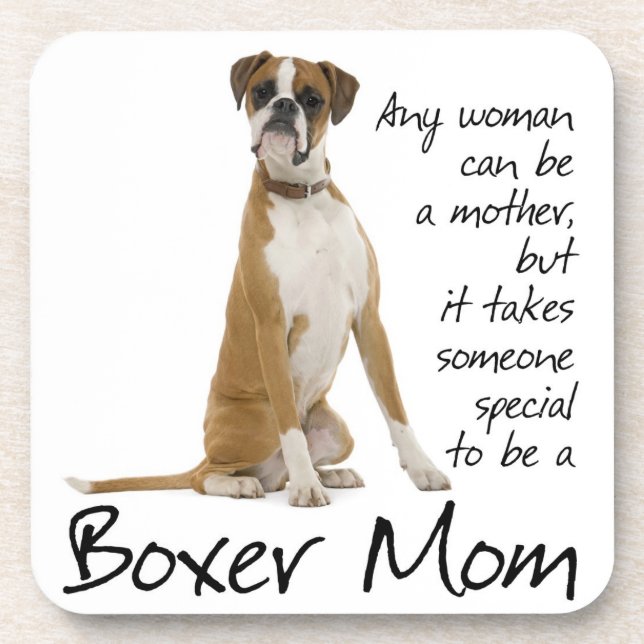 Boxer Mom Coaster (Front)