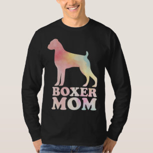 Boxer Mom Colorful Boxer  Dog Mom Mothers Day T-Shirt