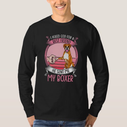 Boxer Mom Dog Boxer Dog Apparel Retro Sunset For W T_Shirt