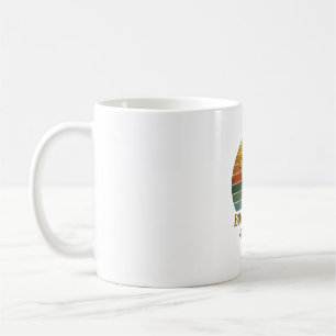 Boxer Mom Dog Retro Sunset Paw Prints_1 Coffee Mug