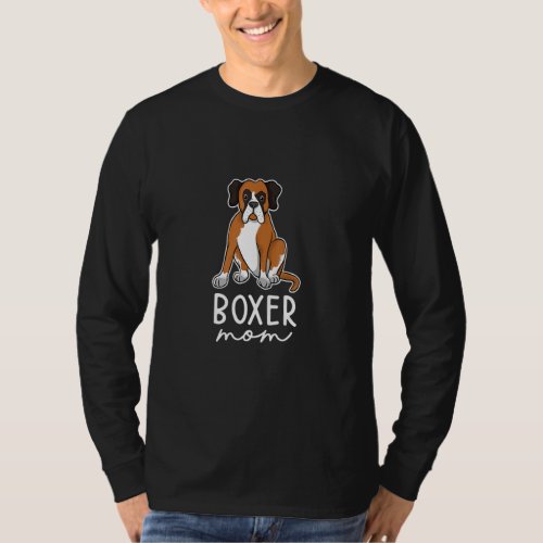Boxer Mom Dogs Tee Mothers Day Dog
